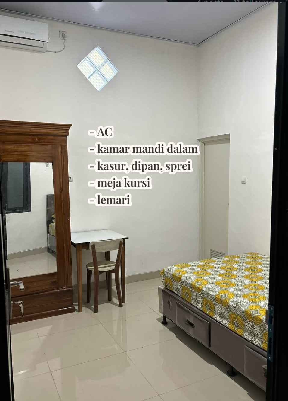 Shani House - Unit Kamar1 - Executive - Rp 1.200.000/bulan